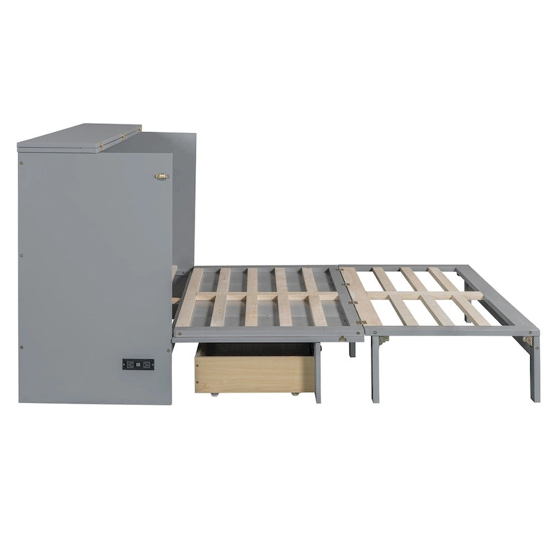 Letto a scomparsa matrimoniale con cassetti grandi