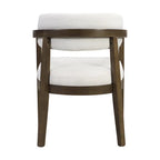 Set di 2 sedie da pranzo moderne Carter con seduta imbottita e struttura in legno massello