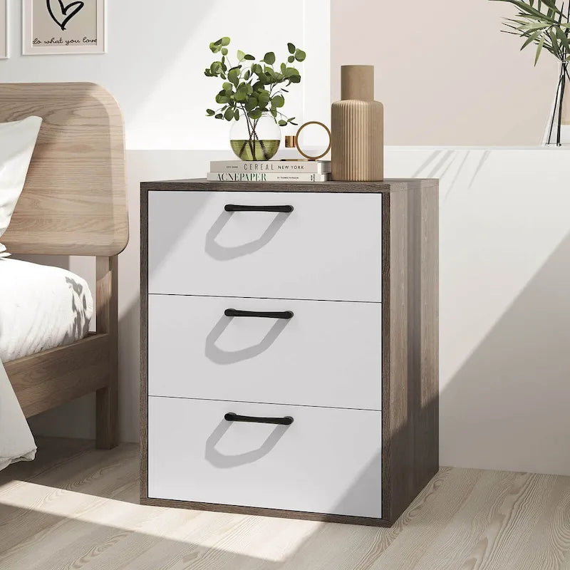 Cassettiera a 3 cassetti con piano largo