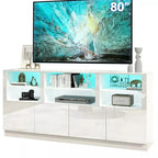 Mobile TV a LED lucido da 70 pollici per TV da 75/80/85 pollici Bianco - 73 pollici