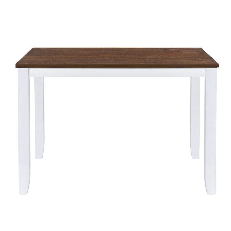 Set tavolo e sedie in legno da 5 pezzi, set tavolo da pranzo da cucina per 4 persone con tavolo rettangolare e 4 sedie imbottite con schienale a X