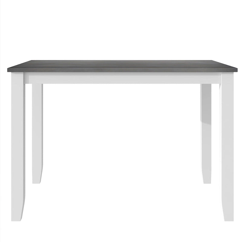 Set tavolo e sedie in legno da 5 pezzi, set tavolo da pranzo da cucina per 4 persone con tavolo rettangolare e 4 sedie imbottite con schienale a X