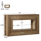 Tavolino consolle lungo 150 cm per soggiorno, tavolino da ingresso stretto in legno