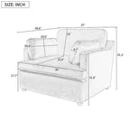 Poltrona d'accento moderna verde 37 con gambe in plastica e cuscini per il soggiorno