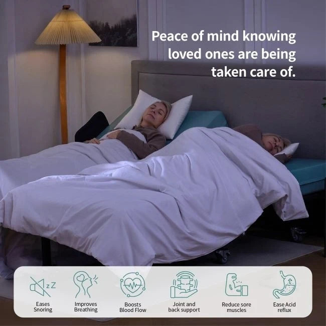 Struttura letto regolabile Twin XL e materasso da 15 cm - Letto a gravità zero con sponde laterali