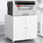 Metal Printer Stand with Storage Mobile Printer Tables