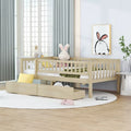 Letto a Giorno in Legno con Due Cassetti, Singolo, Grigio
