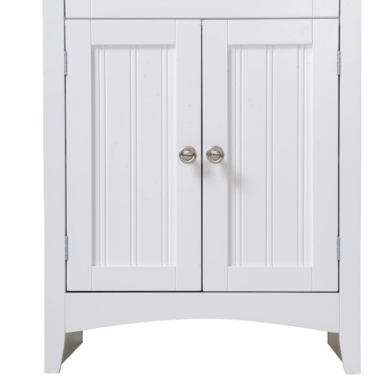 Mobile utility con cassetto e armadietto per microonde e macchina del caffè