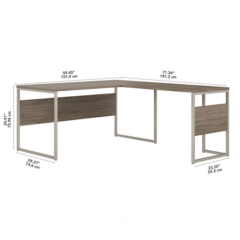 Scrivania a L ibrida 60W x 30D