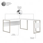Scrivania a L ibrida 60W x 30D