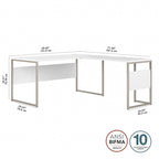 Scrivania a L ibrida 60W x 30D
