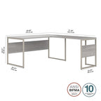 Scrivania a L ibrida 60W x 30D