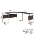 Scrivania a L ibrida 60W x 30D