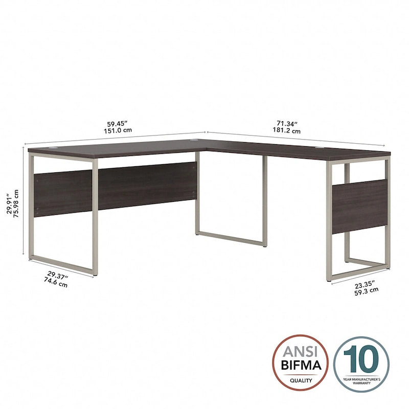 Scrivania a L ibrida 60W x 30D