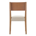 Sedia da Pranzo in Similpelle e Lino - Set da 2