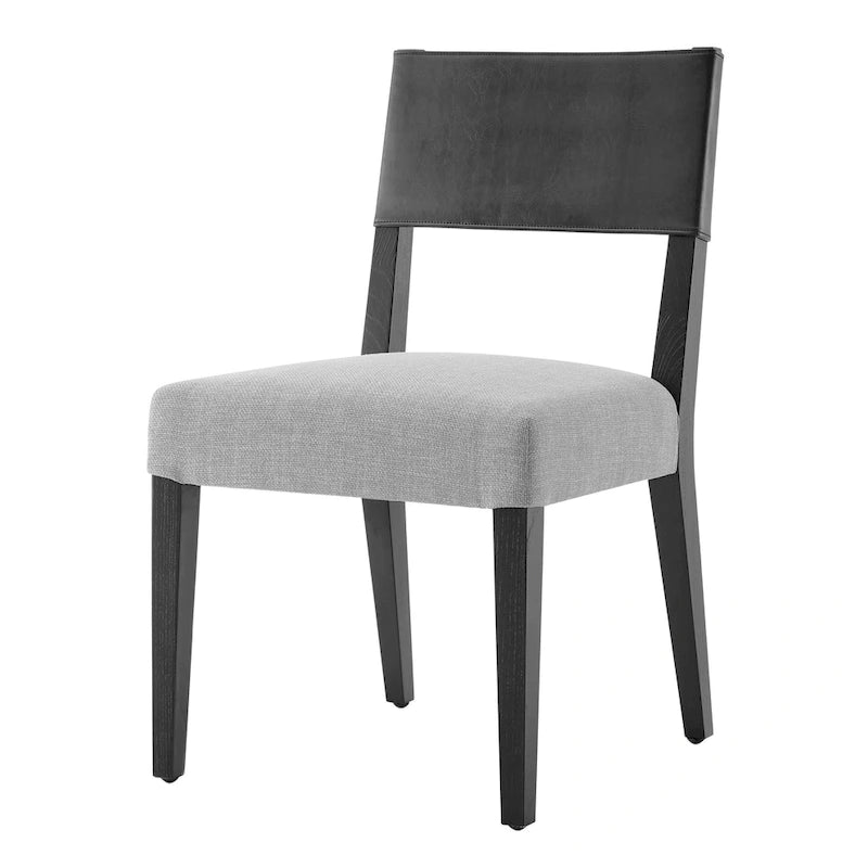 Sedia da Pranzo in Similpelle e Lino - Set da 2