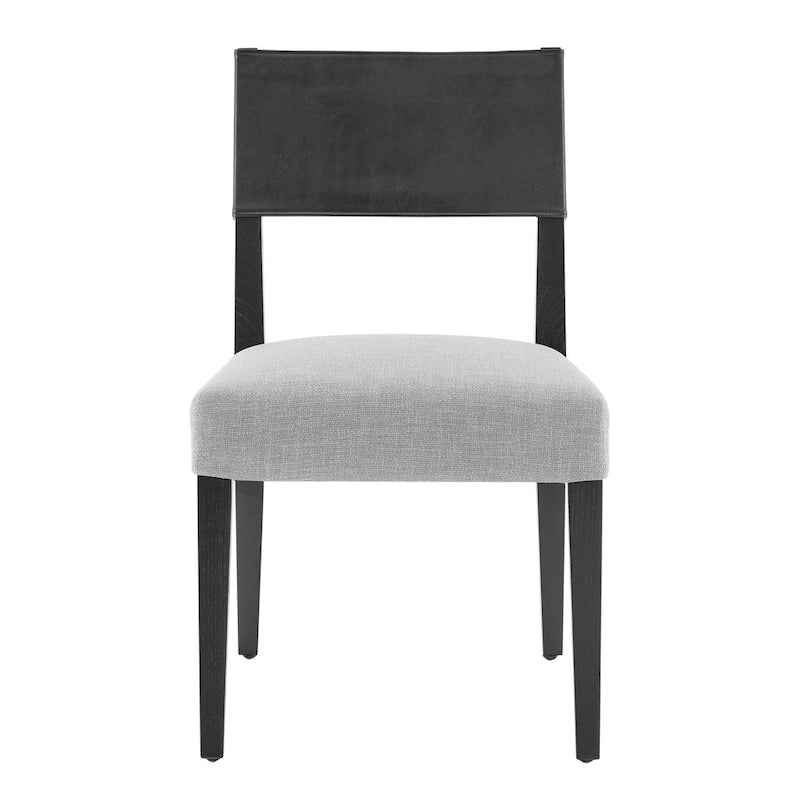 Sedia da Pranzo in Similpelle e Lino - Set da 2