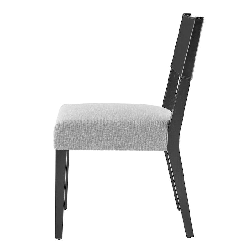 Sedia da Pranzo in Similpelle e Lino - Set da 2