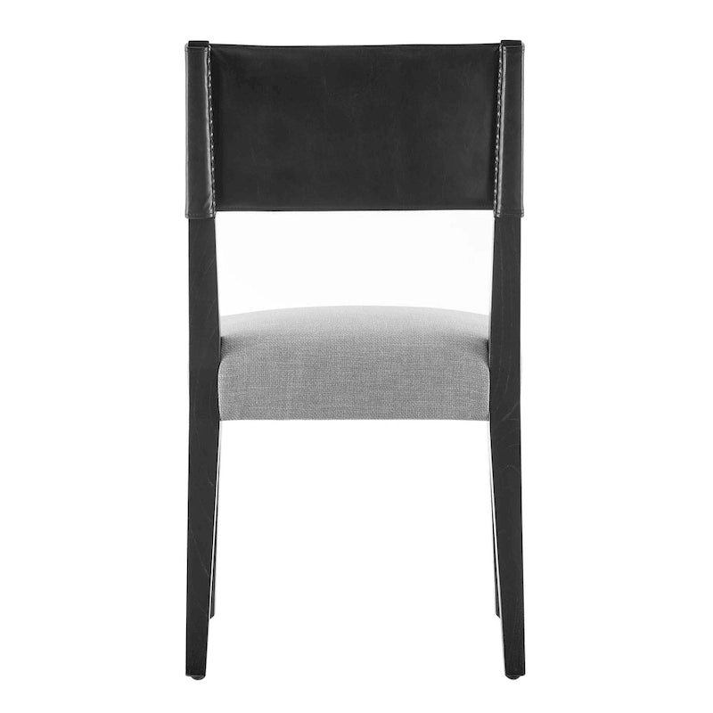 Sedia da Pranzo in Similpelle e Lino - Set da 2