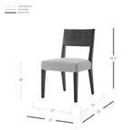 Sedia da Pranzo in Similpelle e Lino - Set da 2