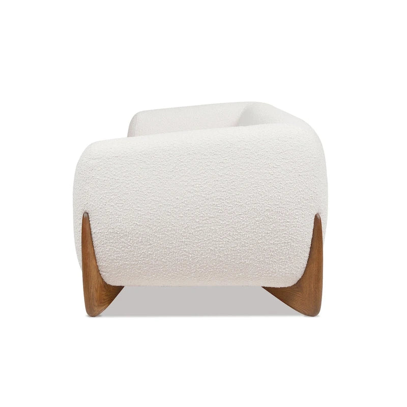 Divano imbottito in Sherpa da 90,5"