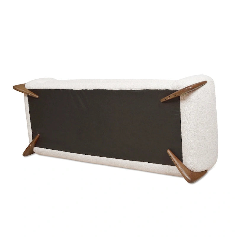 Divano imbottito in Sherpa da 90,5"