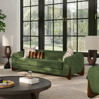 Divano imbottito in Sherpa da 90,5"