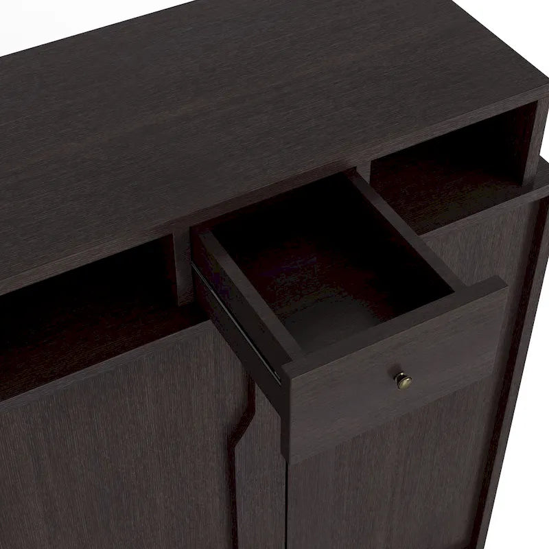 Scarpiera a 5 ripiani Espresso moderna