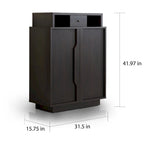 Scarpiera a 5 ripiani Espresso moderna