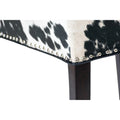 Sedie da pranzo Rexford Wingback in pelle imbottite con borchie, set da 2 - n/d