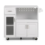Carrello da cucina multifunzione con portasciugamani, ampio spazio di archiviazione