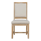 Set da pranzo 5 pezzi con tavolo rotondo allungabile e 4 sedie imbottite, Set da pranzo stile rustico