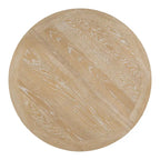 Set da pranzo 5 pezzi con tavolo rotondo allungabile e 4 sedie imbottite, Set da pranzo stile rustico