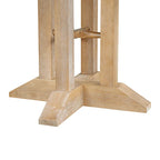 Set da pranzo 5 pezzi con tavolo rotondo allungabile e 4 sedie imbottite, Set da pranzo stile rustico