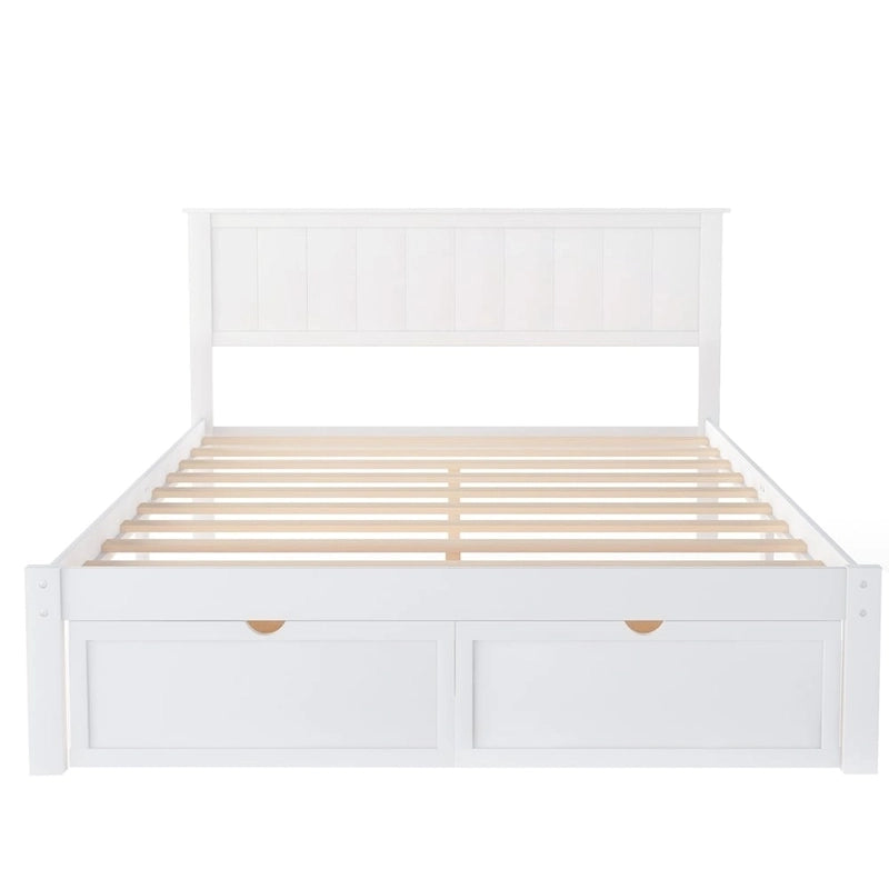 Letto a piattaforma moderno con cassetto sottoletto