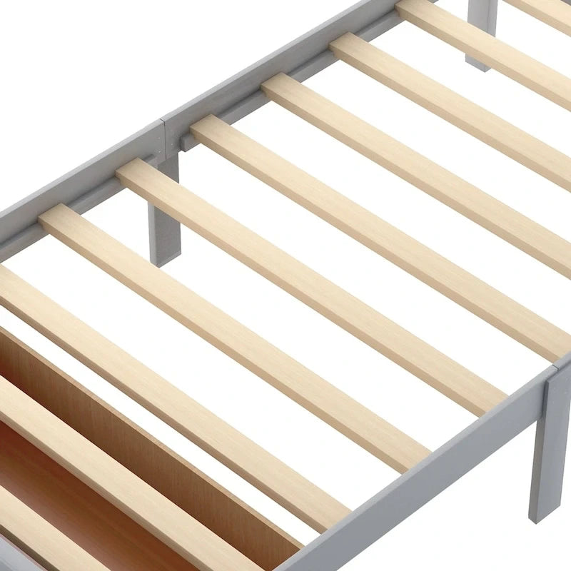 Letto a piattaforma moderno con cassetto sottoletto