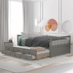 Divano letto full size con letto estraibile singolo