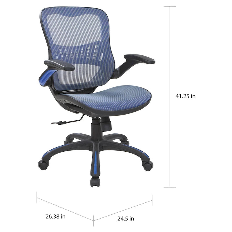 Sedia da Ufficio con Sedile e Schienale in Rete