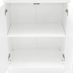 Set credenza e dispensa con anta in vetro Stanton 3 pezzi