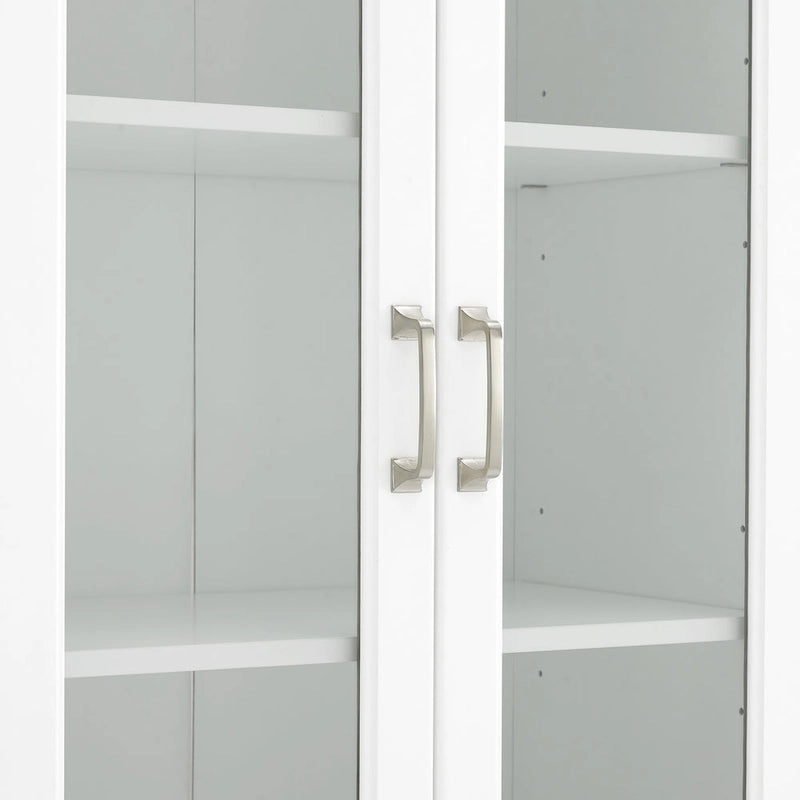 Set credenza e dispensa con anta in vetro Stanton 3 pezzi