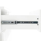 Set credenza e dispensa con anta in vetro Stanton 3 pezzi