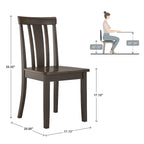 Set da colazione angolare rettangolare Wilmington II nero anticato