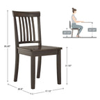 Set da colazione angolare rettangolare Wilmington II nero anticato