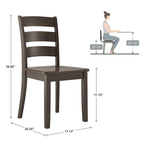 Set da colazione angolare rettangolare Wilmington II nero anticato