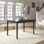 Set da colazione angolare rettangolare Wilmington II nero anticato