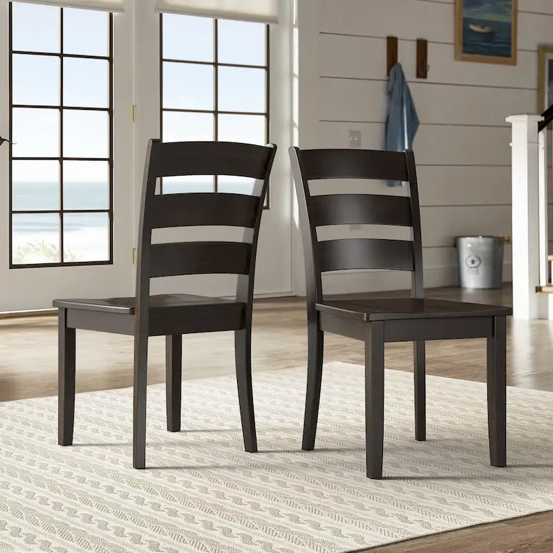 Set da colazione angolare rettangolare Wilmington II nero anticato