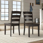 Set da colazione angolare rettangolare Wilmington II nero anticato