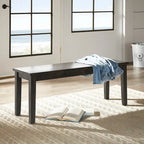 Set da colazione angolare rettangolare Wilmington II nero anticato