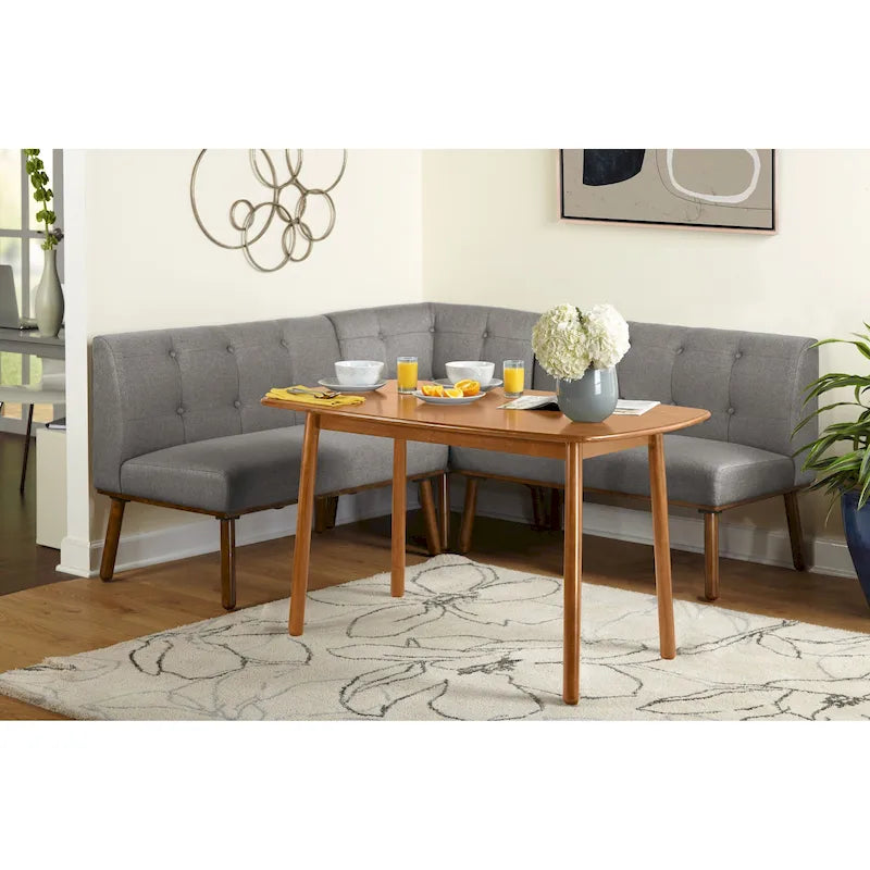 Set da pranzo ad angolo da 4 pezzi