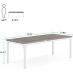 Scrivania direzionale da 70,8 pollici, grande scrivania da ufficio per computer